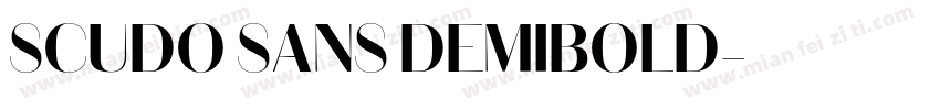 SCUDO SANS DEMIBOLD字体转换